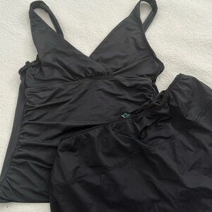 Vintage Lauren Ralph Lauren Swimsuit 2 piece black Size 12